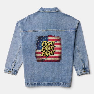 Chaqueta Vaquera Fight Fight Fight - élection Donal Trump