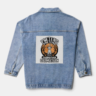 Chaqueta Vaquera Finge que soy un perro dálmata de Halloween