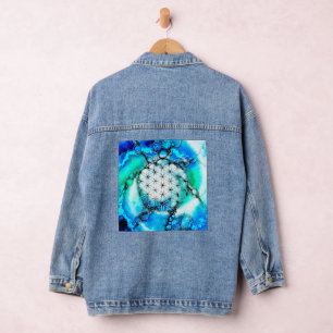 Chaqueta Vaquera Flor de la Vida - Formas Coloridas 2