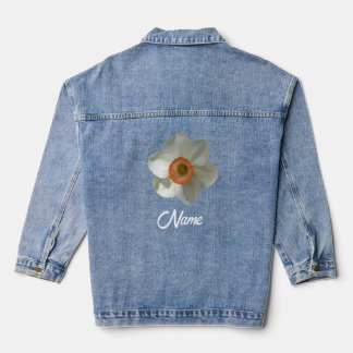 Chaqueta Vaquera Flor de primavera rosada de Daffodil