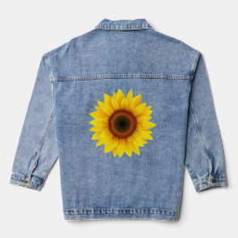 Chaqueta Vaquera Flor floral de girasol