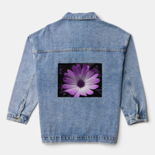 Chaqueta Vaquera Flor morada de margarita