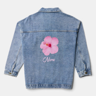 Chaqueta Vaquera Flor tropical Hibiscus rosa