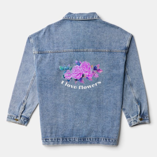 Chaqueta Vaquera Floral Dee (Reverso )