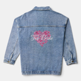 Chaqueta Vaquera Floral Love Heart Denim Jacket