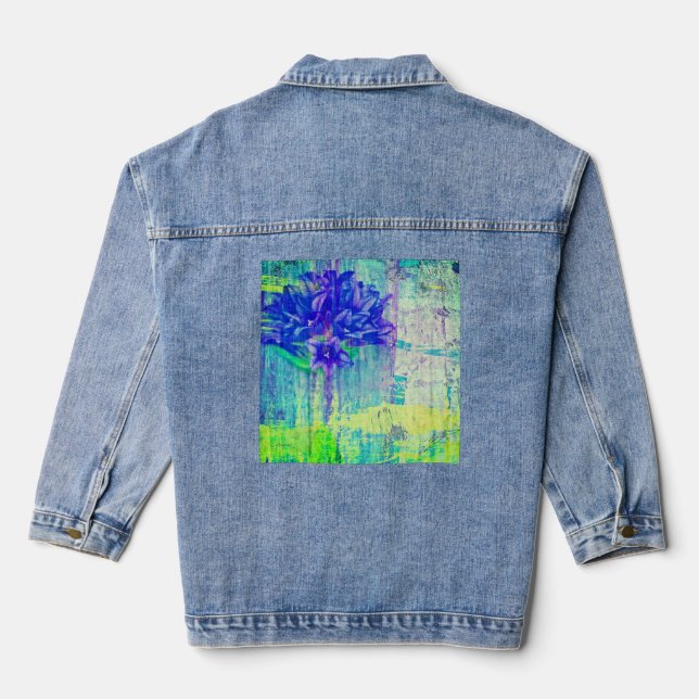 Chaqueta Vaquera Florencia en violeta azul (Reverso )