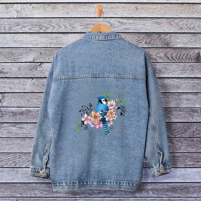 Chaqueta Vaquera Flores de la Primavera de Jay Azul (Subido por el creador)