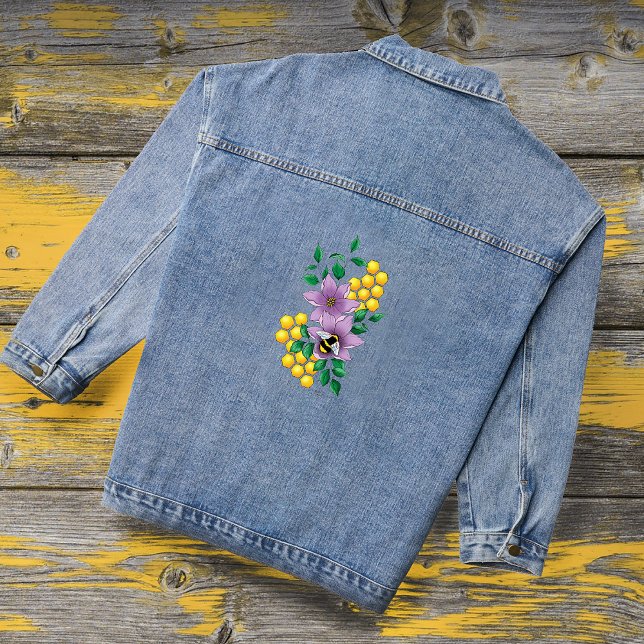 Chaqueta Vaquera Flores de lavanda de abedul amarillo (Subido por el creador)