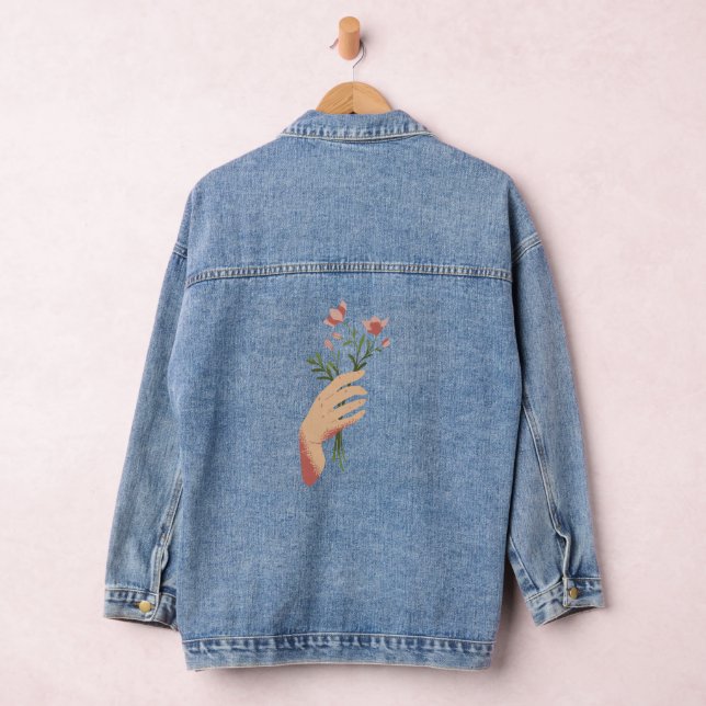 Chaqueta Vaquera Flores en la mano (Hangar)
