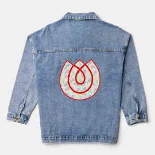 Chaqueta Vaquera Flores geométricas