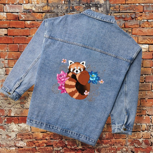 Chaqueta Vaquera Flores Red Panda Lotus Henna (Subido por el creador)