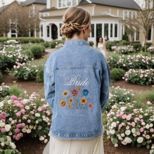 Chaqueta Vaquera Flores secas multicolores: Boda de la novia Person