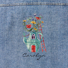 Chaqueta Vaquera Flores silvestres Puerta roja Verde azulada Teapot
