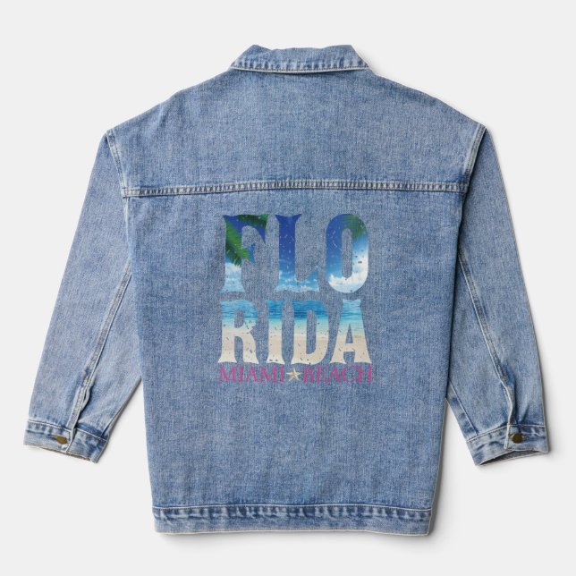 Chaqueta Vaquera Florida, Miami Beach (Reverso )