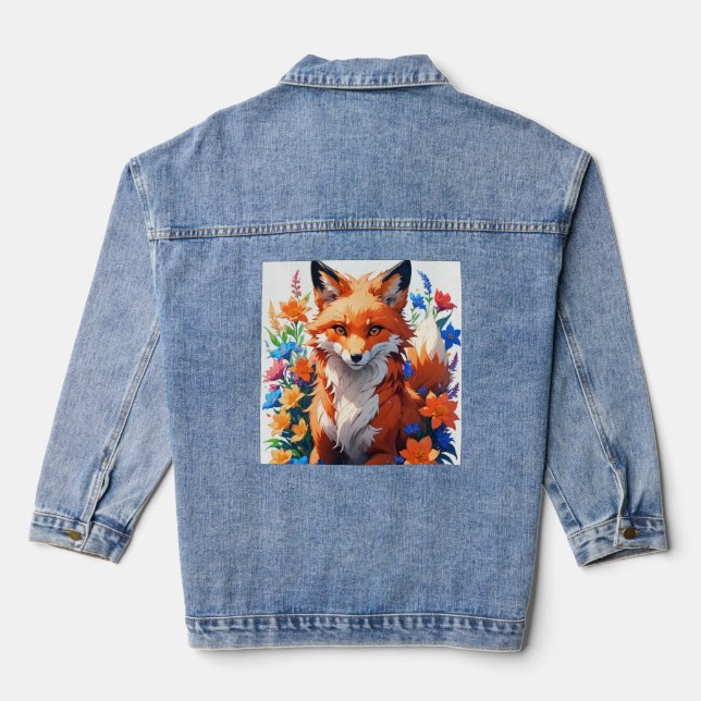 Chaqueta Vaquera Flower Fox (Reverso )