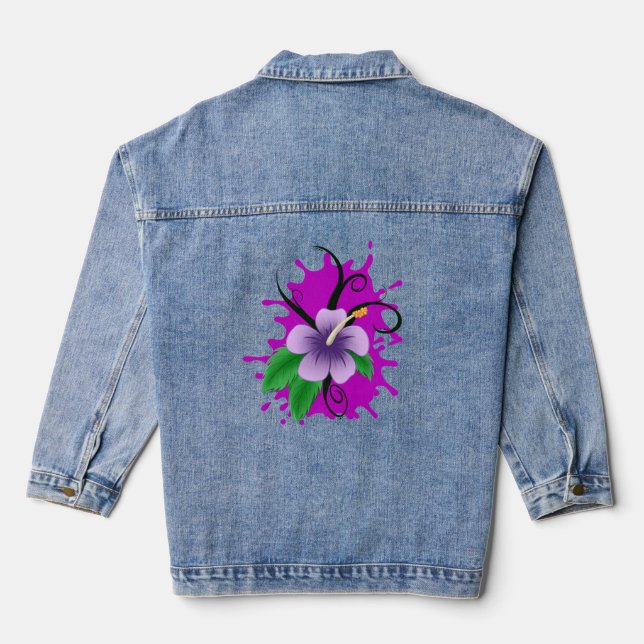 Chaqueta vaquera Flower Splash (Reverso )