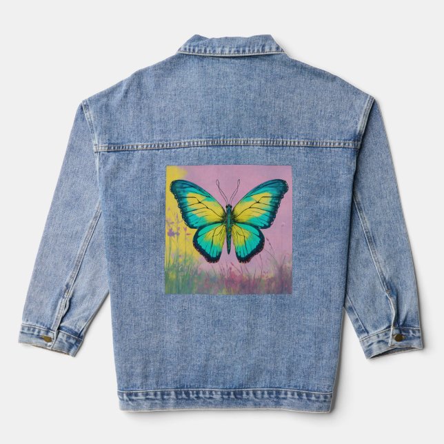Chaqueta Vaquera "Flutter in Style" o "Wings of Elegance" (Reverso )