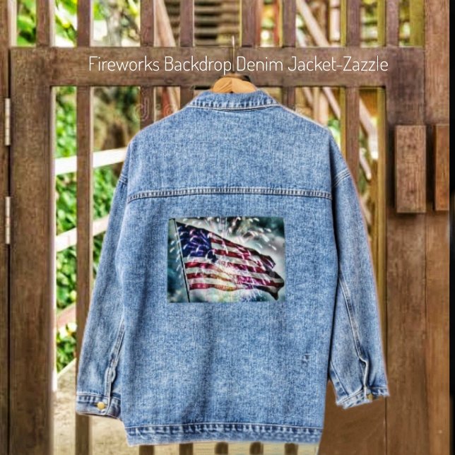 Chaqueta Vaquera Fondo de fuegos artificiales (Subido por el creador)