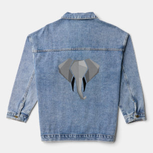 Chaqueta Vaquera Formas simples Geometría Cabeza elefante