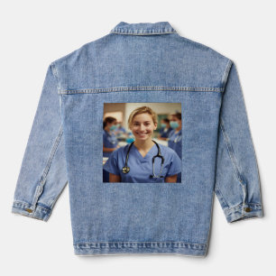 Chaqueta Vaquera Foto de enfermera personalizar