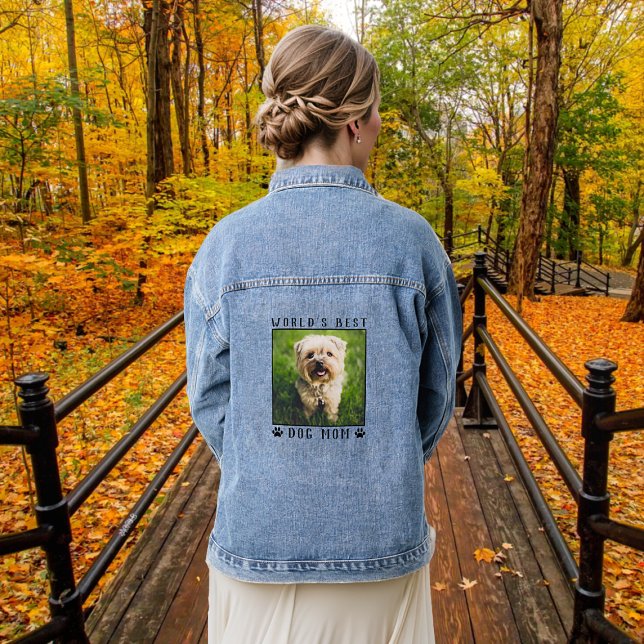 Chaqueta Vaquera Foto de Mascota personalizada por mamá de perro li (Subido por el creador)