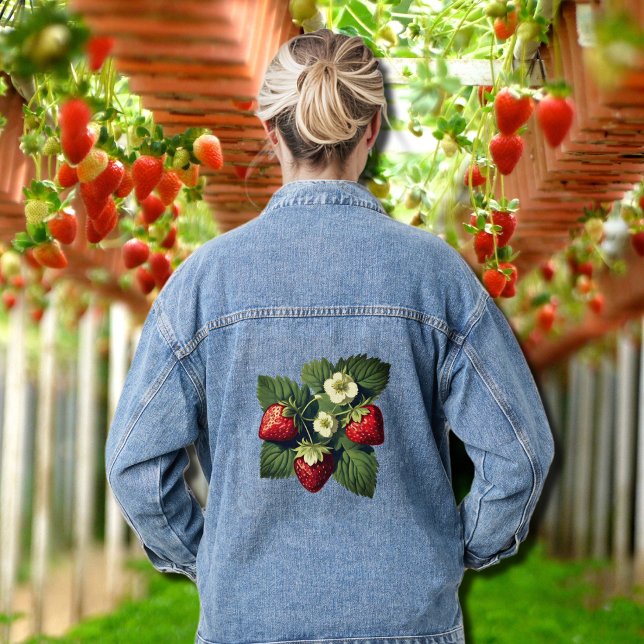 Chaqueta Vaquera Fresas de época (Subido por el creador)