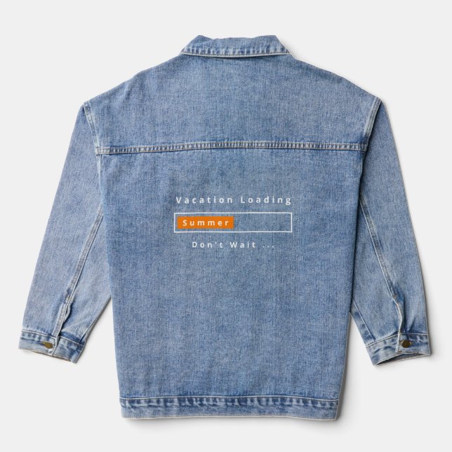 Chaqueta Vaquera Funny Denim Jacket - Personalizado Textos (Reverso )