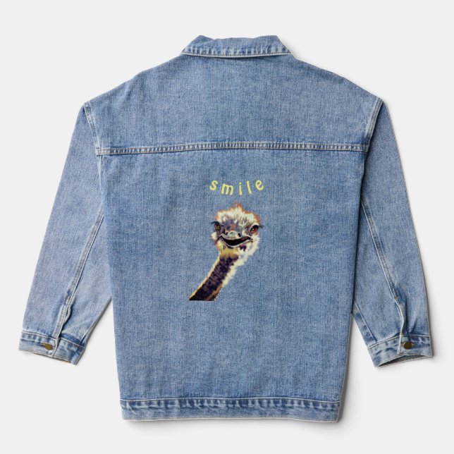 Chaqueta Vaquera Funny Ostrich Denim Jacket (Reverso )
