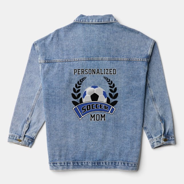 Chaqueta Vaquera Fútbol personalizado - Azul real (Reverso )