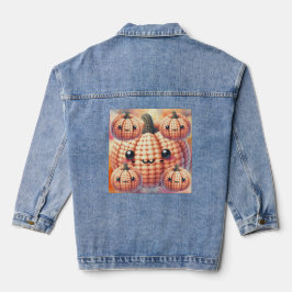 Chaqueta Vaquera Ganchillo Calabaza Linda