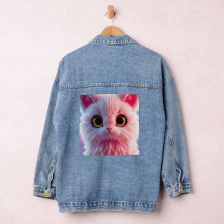 Chaqueta Vaquera Gatito Rosadito