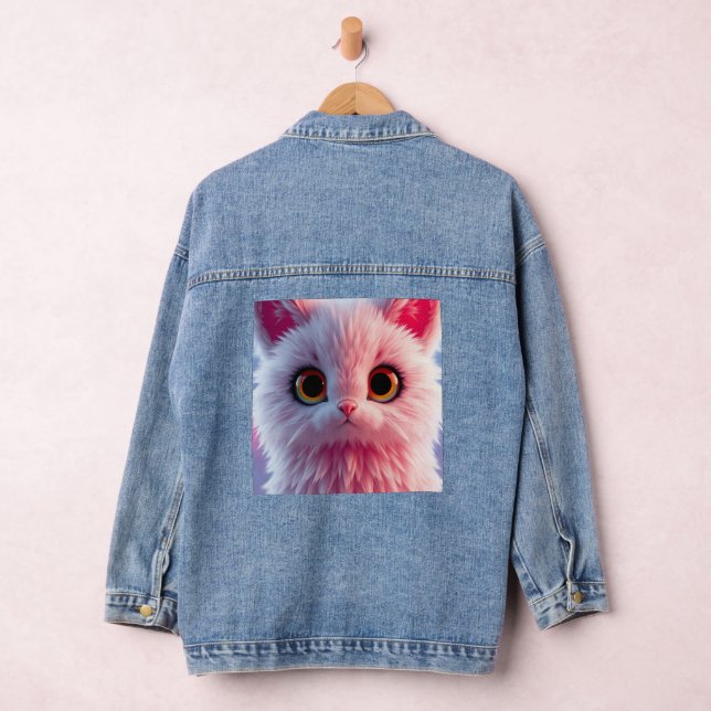 Chaqueta Vaquera Gatito Rosadito (Hangar)