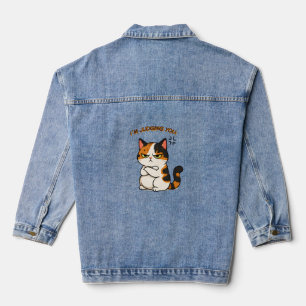 Chaqueta Vaquera Gato Calico Gruñón - Te estoy juzgando