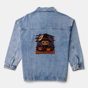 Chaqueta Vaquera Gato de Halloween de fantasía y estiloso inspiraci