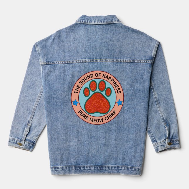 Chaqueta Vaquera gato gracioso (Reverso )