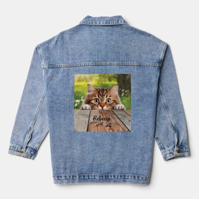 Chaqueta Vaquera Gato picado siberiano (Reverso )