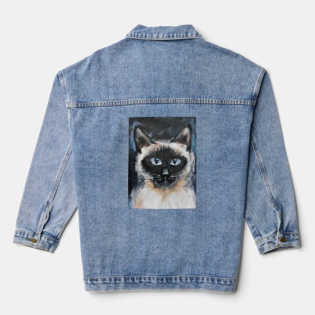 Chaqueta Vaquera gato siamés (Reverso )