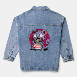 Chaqueta Vaquera Gato Zombie de Ramen