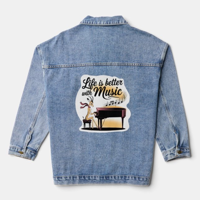 Chaqueta Vaquera gazelle piano (Reverso )