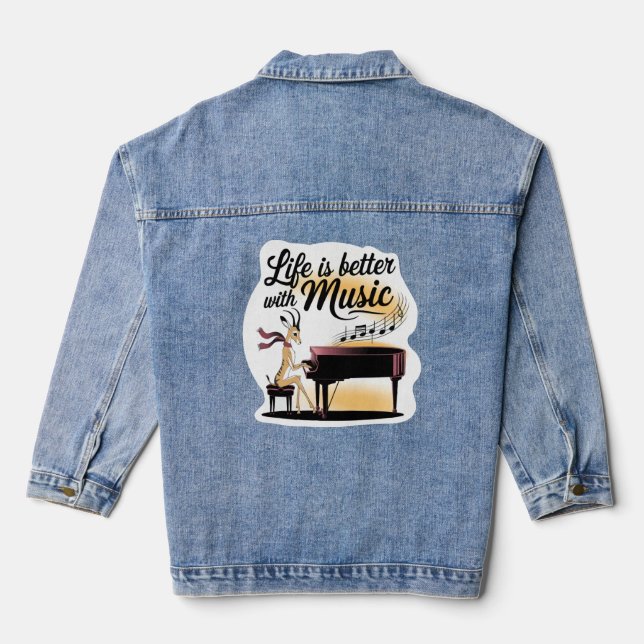 Chaqueta Vaquera gazelle piano (Reverso )