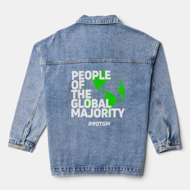 Chaqueta Vaquera Gente Del Pueblo De La Mayoría Global Del Pogm (Reverso )