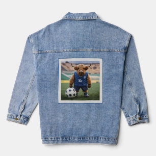 Chaqueta Vaquera "Getter de gol: Vaca de Highland vestida para el f