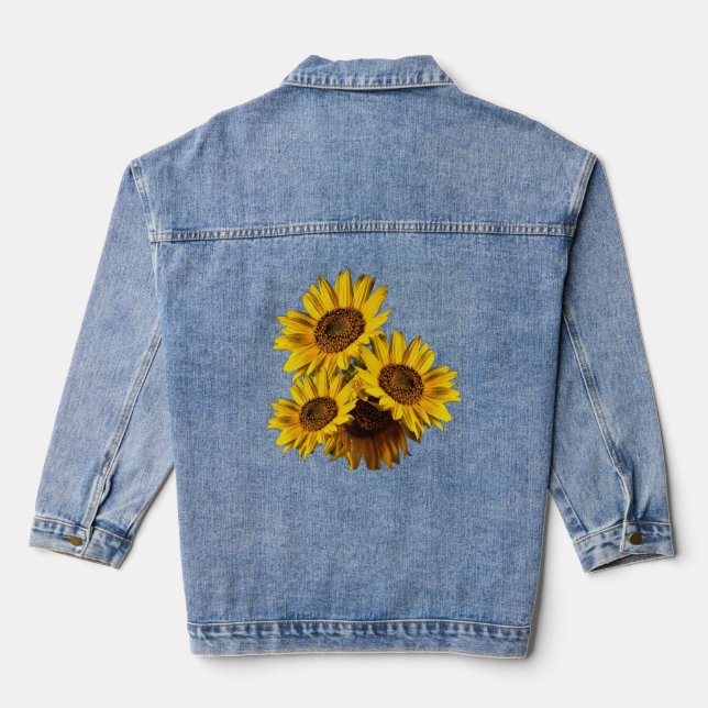 Chaqueta Vaquera Girasoles  (Reverso )