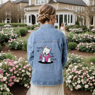 Chaqueta Vaquera Glamour Westie de KiniArt