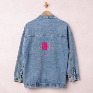 Chaqueta Vaquera Glitter Rose Eyes Shirt   Pink Rose Aesthetic Tee 