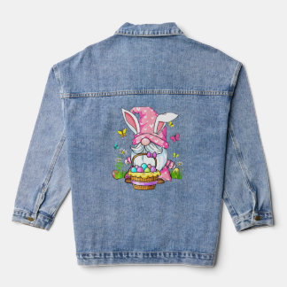 Chaqueta Vaquera Gnome de primavera de conejo lindo feliz día de Pa