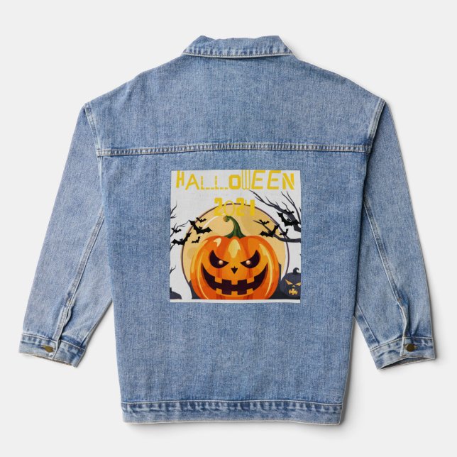 Chaqueta Vaquera Gnome love Happy Halloween 2024 (Reverso )