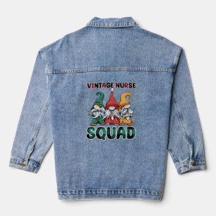 Chaqueta Vaquera Gnomes divertidos de Enfermería de enfermeras vint