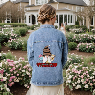 Chaqueta Vaquera Gnomos Aman Cupcakes y Café Mujeres