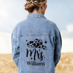 Chaqueta Vaquera Gorra de Cowgirl personalizada Sra. Bride Jean